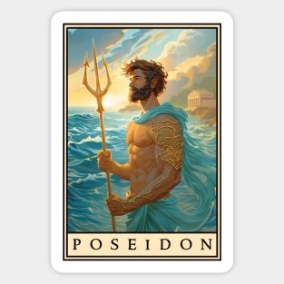 Poseidon God of the Sea Sticker